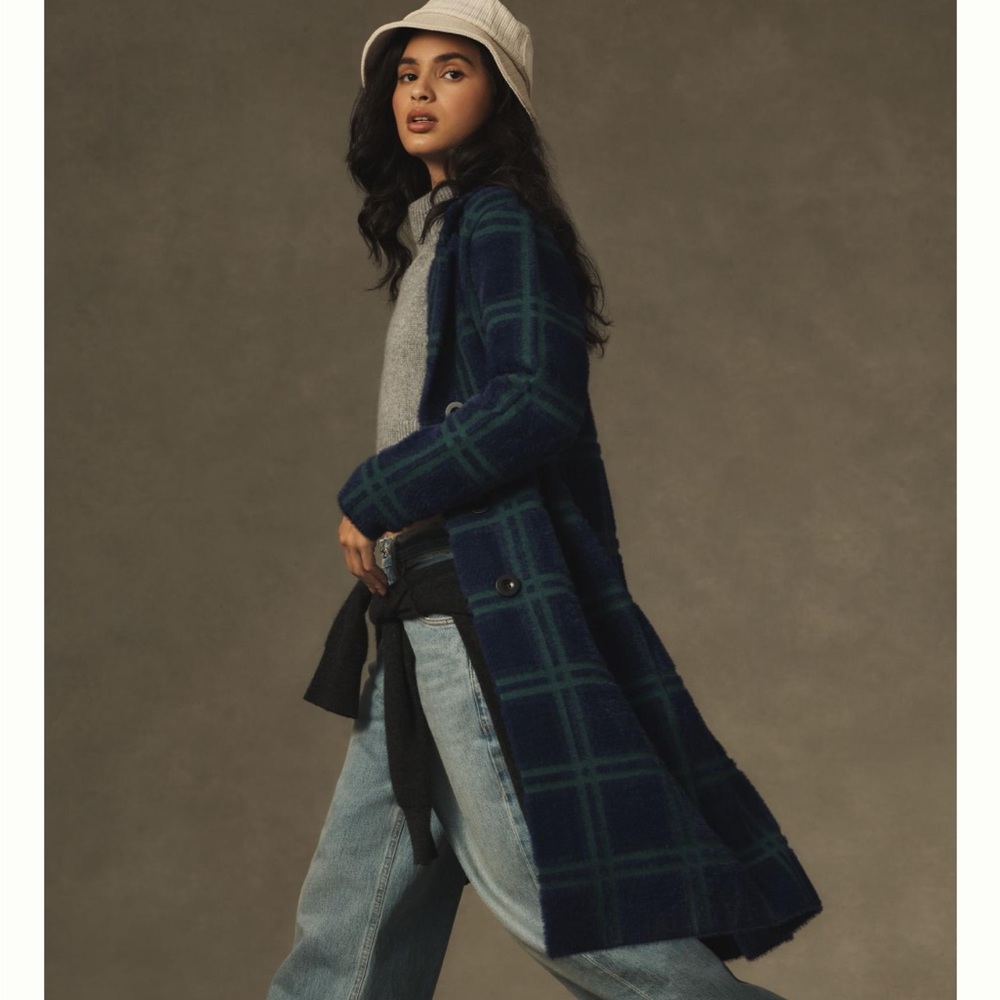 Anthropologie / NVLT Plaid Coat Size S NWT